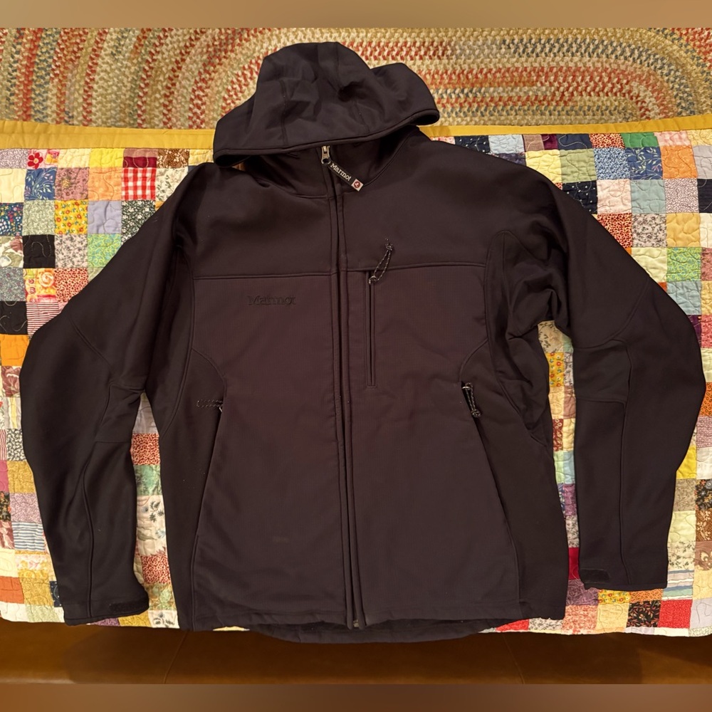 Marmot Gore Windstopper Short-pile Fleece Lined Soft-shell Jacket - Size Large